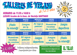 ¡hoy comparto contigo una super guía de actividades para divertirse en verano! Talleres De Verano 2014 El Telar