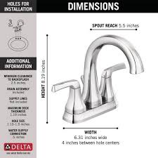 Some of the most reviewed products in delta bathroom sink faucets are the delta foundations 4 in. Delta Portwood 4 In Centerset 2 Handle Bathroom Faucet In Chrome 25770lf The Home Depot Bathroom Faucets Water Sense Faucet