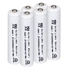 6 Pcs Aaa Solar Battery Solar Light Batteries Rechargeable 1 2v 600mah For Garden Lights White Color Aliexpress