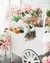 Flower Bar Cart for your Bridal or Baby Shower by Beethoven's Veranda