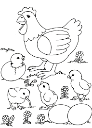 Easter chicks are so cute, let's' color them. Hen And Chicks Coloring Page Coloring Home