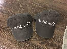 Mr And Mrs Hats For Disney Hats Baseball Hats Mr Mrs