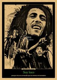 Poster Retro Poster Keep Calm dan Smoke Weed Bob Marley/Jamaican Reggae  Kraft Kertas Cokelat Poster Antik Hadiah Dekorasi Ruang Bar