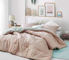 Soft Dorm Bedding Essentials One Of A Kind Siesta Calm Tan And Pink Twin Extra Long Comforter Set