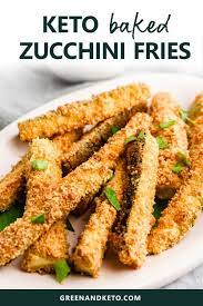 Oven Baked Keto Zucchini Fries Green And Keto Recipe Low Carb Zucchini Fries Zucchini Fries Dairy Free Vegetable Recipes