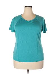 details about danskin now women blue active t shirt 1x plus