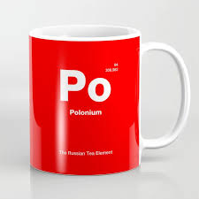 Polonium Mug The Russian Tea Element Chemistry Mugs Fun With Periodic Table Chemistry Pillow Periodictable Chemistry Che Mugs Russian Tea Chemistry Gifts