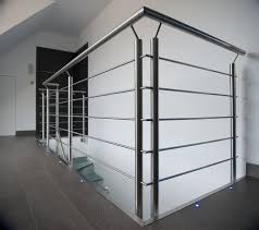 Garde Corps Et Rambarde Metallique Inox Brosse Stair Railing Design House Main Gates Design Railing Design