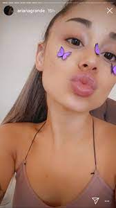 This is a game changer. Ariana Grande Makeup Free Selfie Celebrities Without Makeup Instyle
