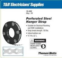ABB 5/8 in. Steel Perforated Hanger Strap 32 ft. Roll (16 ...