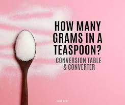 How many teaspoons is 4.5 grams? How Many Grams In A Teaspoon And Tablespoon Conversion Table Converter