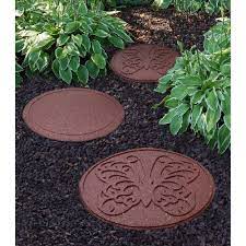 This Environmentally Friendly Product Is The Ideal Resurfacing Solution To Create Intricate G Stepping Stones Diy Garden Stepping Stones Rubber Stepping Stones