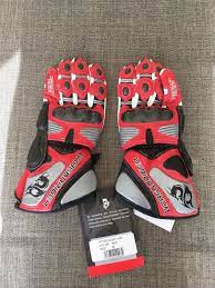 Dragon Rider PG-Pro Motorcycle Gloves Red small | eBay