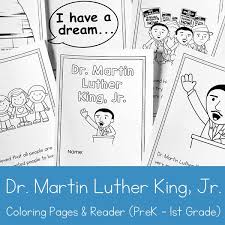 Print all of our 1st … Martin Luther King Jr Coloring Book And Reader Printable For Preschool 1st Grade