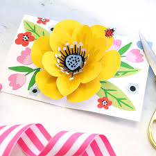 How to make a 3d card using simple utilities like paper,scissors,glue and colors.easy to make, and can be presented in the form of greeting cards or souvenir. How To Make A Pop Up Flower Card For Mother S Day Yay Day Paper
