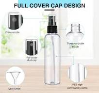 Amazon.com: Layhit 100 Pcs Small Spray Bottles 4 Oz/120ml Clear Plastic  Spray with 5 Pcs Small Funnels Mini Empty Fine Mist Bottles for Essential  Oils ...