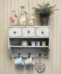 Paint the outside of your cabinet with two coats of old white chalk paint(r). Shabby Chic Wooden Vintage White Wall Unit Cupboard Rack 3 Drawers Shelf Hooks Buy Online In Jordan At Desertcart 66428289