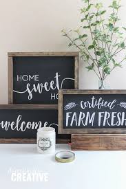 In a home kitchen, a chalkboard can perform many roles. Diy Farmhouse Chalkboard Style Sign Domestically Creative