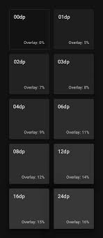 Colors that look good with black. Dark Theme Material Design