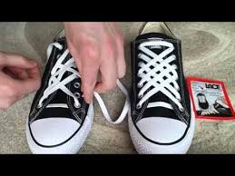 How To Diagonal Lace Converse 7 Holes Shoe Laces Shoe Lace Patterns Shoe Lace Tying Techniques