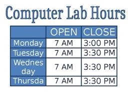 To see all college holidays and closures, visit the tmcc events calendar and sort by academic and official. Computer Lab Hours Template By Tech Biz And Boards Tpt