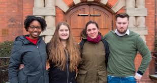 International students arrive at Harper Adams University.