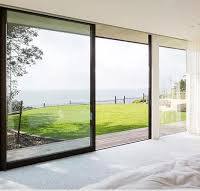 New Design Aluminum Black Frame Glass Sliding Door Narrow ...