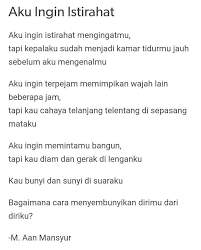Puisi Pendek Kumpulan Puisi Sajak Cinta Puisi By M Aan Mansyur Kata Kata Indah Kutipan Buku Puisi Cinta