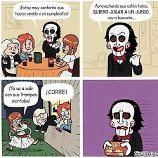 Juegos macabros pictures to create juegos macabros ecards, custom profiles, blogs, wall posts, and juegos macabros scrapbooks, page 1 of 1. Pobre Saw C C Funny Horror Creepypasta Cute Memes