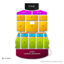 Bank Of New Hampshire Pavilion 2019 Seating Chart