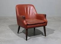 Poltrona vintage em couro - Licht Retro