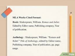 An mla citation follows this format: How To Cite Romeo And Juliet In Mla