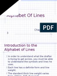 Line symbols used in technical drawing are often referred to as alphabet of lines. Alphabet Of Lines Pdf Shape Drawing