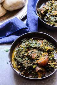Afang Soup A Green Leafy Nigerian Vegetable Soup Recipe Olive Garden Gnocchi Soup Soup Recipes Vegetable Stew