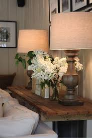 This Is Neat To Put Behind The Sofa A Tall Skinny Table Shelf With Lamps And Vases On It Xuan Qi Home Decor Decor Home