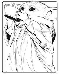 See more 'baby yoda / grogu' images on know your meme! Color Our Printable Baby Yoda Coloring Page Holding A Cup Enjoy This Free Star Wars Co In 2021 Free Disney Coloring Pages Puppy Coloring Pages Cartoon Coloring Pages