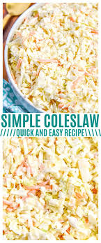 This Simple Coleslaw Recipe Is The Perfect Party Food For Your Parties You Could Even Use Our Coleslaw Dres Coleslaw Recipe Easy Coleslaw Recipe Easy Coleslaw