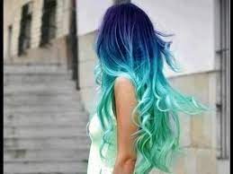 The blue and purple mix creates a cool ombre color that is reflective of the sky above. How To Blue Ombre Hair Jade Madden Youtube