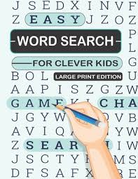 Spring word search word find spring words spring crafts for kids word seach spring worksheet math for kids hidden words. Easy Word Search For Clever Kids Large Print Edition Brain Games Book For Children Including Solutions Over 60 Page Of Hidden Words For Kids Bes Brookline Booksmith