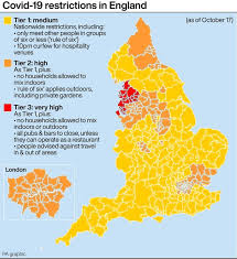 There four tiers are yellow, orange, red and purple. New Coronavirus Map Shows 8 Places That Could Move To Tougher Tier 3 Lockdown Mirror Online