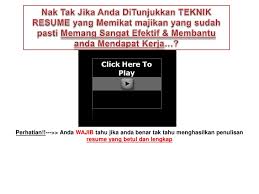 Contoh rph kssm tingkatan 3 bahasa melayu. Contoh Resume Terbaik Bahasa Melayu