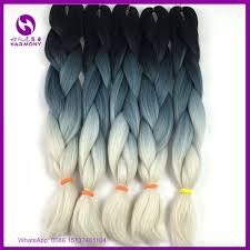 Black And Blonde Ombre Braiding Hair 24 100g 10packs 3 Tone Ombre Braiding Hair Synthetic Jumbo Braid Hair Black Blue Blonde Ombre Box Braids For Crochet Twist Hair Blond Beaute Crochet