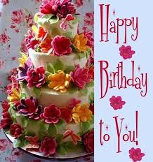Cake Beautiful Happy Birthday Wishes Images Happy Birthday To You Happy Birthday Flower Happy Birthday Flowers Wishes Happy Birthday Flower Cake