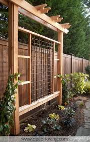25 Creative Wood Trellis Ideas For Garden Decoration Diy Garden Trellis Backyard Pergola Backyard Landscaping