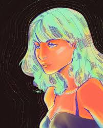 Inspired By Atomic Blonde Illustration Digitalart Atomicblonde Drawing Art Model Illustration Drawings
