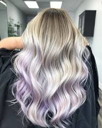 Lilac Love From All Over Highlights We Did A Low Maintenance Droproot Colormelt Into A Platinum Purple Blonde Hair Light Purple Hair Purple Ombre Hair