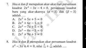 We did not find results for: Soal Latihan Kelas 9 Menyusun Persamaan Kuadrat Jawabanku Id