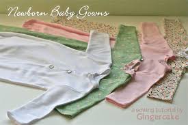 Newborn Baby Gowns Sewing Tutorial Gingercake