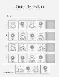 Delightfully Dedicated 5 Days Of Fun Day 1 Pattern Worksheet Spring Teaching Ideas Elementary Teaching Resources