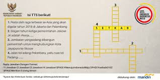 Check spelling or type a new query. Sekretariat Kabinet On Twitter Ikuti Lomba Medsos Menujuindonesiamaju Periode Mei 2018 Jawab Pertanyaan Tts Berikut Ini Kirim Jawaban Dengan Format 1 Jawaban 2 Jawaban 3 Jawaban 4 Jawaban Spasi Menujuindonesiamaju Spasi Setkab0102 Spasi Mention